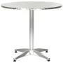 Silver aluminum garden table 80x70 cm by , Garden tables - Ref: Foro24-48714, Price: 160,14 €, Discount: %