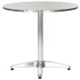 Silver aluminum garden table 80x70 cm by , Garden tables - Ref: Foro24-48714, Price: 160,14 €, Discount: %