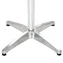 Silver aluminum garden table 80x70 cm by , Garden tables - Ref: Foro24-48714, Price: 160,14 €, Discount: %