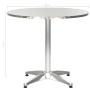 Mesa de jardín de aluminio plateado 80x70 cm de , Mesas de jardín - Ref: Foro24-48714, Precio: 163,30 €, Descuento: %