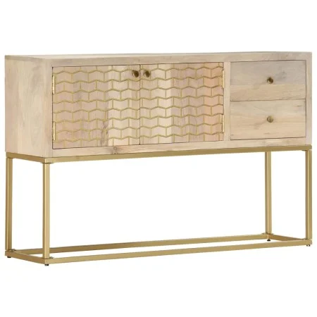Solid golden mango wood sideboard 120x30x75 cm by , Sideboards - Ref: Foro24-286500, Price: 264,91 €, Discount: %