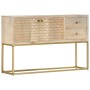 Aparador de madera maciza de mango dorado 120x30x75 cm de , Aparadores - Ref: Foro24-286500, Precio: 268,27 €, Descuento: %