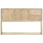 Aparador de madera maciza de mango dorado 120x30x75 cm de , Aparadores - Ref: Foro24-286500, Precio: 268,27 €, Descuento: %