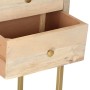 Aparador de madera maciza de mango dorado 120x30x75 cm de , Aparadores - Ref: Foro24-286500, Precio: 268,27 €, Descuento: %