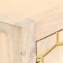 Aparador de madera maciza de mango dorado 120x30x75 cm de , Aparadores - Ref: Foro24-286500, Precio: 268,27 €, Descuento: %