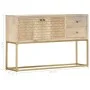 Solid golden mango wood sideboard 120x30x75 cm by , Sideboards - Ref: Foro24-286500, Price: 264,91 €, Discount: %