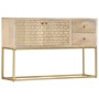 Aparador de madera maciza de mango dorado 120x30x75 cm de , Aparadores - Ref: Foro24-286500, Precio: 268,27 €, Descuento: %