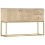 Solid golden mango wood sideboard 120x30x75 cm by , Sideboards - Ref: Foro24-286500, Price: 264,91 €, Discount: %