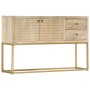 Aparador de madera maciza de mango dorado 120x30x75 cm de , Aparadores - Ref: Foro24-286500, Precio: 268,27 €, Descuento: %
