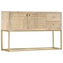 Aparador de madera maciza de mango dorado 120x30x75 cm de , Aparadores - Ref: Foro24-286500, Precio: 268,27 €, Descuento: %