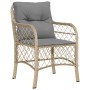 9-teiliges Garten-Essset mit beigen Kissen aus synthetischem Rattan von , Gartensets - Ref: Foro24-3212079, Preis: 1,00 €, Ra...