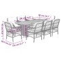 9-teiliges Garten-Essset mit beigen Kissen aus synthetischem Rattan von , Gartensets - Ref: Foro24-3212079, Preis: 1,00 €, Ra...