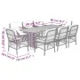 9-teiliges Garten-Essset mit beigen Kissen aus synthetischem Rattan von , Gartensets - Ref: Foro24-3212079, Preis: 1,00 €, Ra...