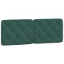 Estructura cama con cabecero terciopelo verde oscuro 140x190 cm de , Camas y somieres - Ref: Foro24-3207920, Precio: 207,45 €...