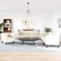Dreiteilige Sofagarnitur aus cremefarbenem Samt von , Sofas - Ref: Foro24-3209216, Preis: 763,04 €, Rabatt: %