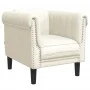 Dreiteilige Sofagarnitur aus cremefarbenem Samt von , Sofas - Ref: Foro24-3209216, Preis: 763,04 €, Rabatt: %