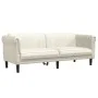 Dreiteilige Sofagarnitur aus cremefarbenem Samt von , Sofas - Ref: Foro24-3209216, Preis: 763,04 €, Rabatt: %