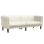 Dreiteilige Sofagarnitur aus cremefarbenem Samt von , Sofas - Ref: Foro24-3209216, Preis: 763,04 €, Rabatt: %