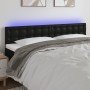 Cabecero con LED cuero sintético negro 160x5x78/88 cm en Cabeceros y pies de cama | Comprar online en Foro24