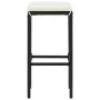Garden table and stools 3 pcs acacia wood PE rattan black by , Garden sets - Ref: Foro24-3295267, Price: 174,63 €, Discount: %