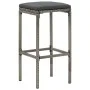 Garden table and stools 5 pcs acacia wood PE rattan gray by , Garden sets - Ref: Foro24-3295271, Price: 233,52 €, Discount: %