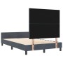 Estructura de cama Gris oscuro 120 x 200 cm Terciopelo