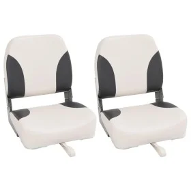 2 Stück klappbare Bootssitze mit hoher Rückenlehne, 41 x 36 x 48 cm von , Segelboote - Ref: Foro24-3284294, Preis: 126,29 €, ...