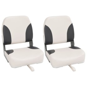 2 Stück klappbare Bootssitze mit hoher Rückenlehne, 41 x 36 x 48 cm von , Segelboote - Ref: Foro24-3284294, Preis: 129,03 €, ...