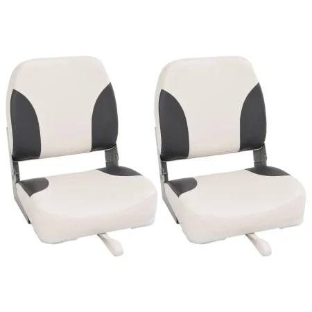 2 Stück klappbare Bootssitze mit hoher Rückenlehne, 41 x 36 x 48 cm von , Segelboote - Ref: Foro24-3284294, Preis: 126,29 €, ...