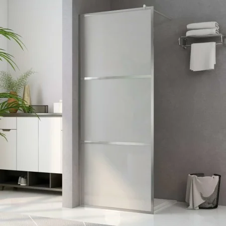 Accessible shower screen frosted ESG glass 90x195 cm by vidaXL, Shower walls and screens - Ref: Foro24-146646, Price: 186,06 ...
