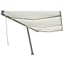 Manuell einziehbare Markise mit cremefarbenem LED-Licht 600 x 300 cm von , Markisen - Ref: Foro24-3069802, Preis: 673,28 €, R...