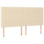 Box spring bed with cream fabric mattress 160x200 cm by , Beds and slatted bases - Ref: Foro24-3132166, Price: 592,25 €, Disc...