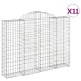 Gabionenkörbe 11 Stück Bogenform Eisen 200x30x140/160 cm von , Töpfe und Pflanzgefäße - Ref: Foro24-3146161, Preis: 997,05 €,...