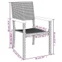 5-teiliges Garten-Ess-Set aus schwarzem synthetischem Rattan von , Gartensets - Ref: Foro24-3156684, Preis: 364,40 €, Rabatt: %