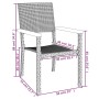 Juego de comedor de jardín 5 piezas ratán sintético negro de , Conjuntos de jardín - Ref: Foro24-3156684, Precio: 388,37 €, D...