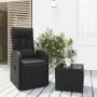 2-piece garden furniture set synthetic rattan and black steel by , Garden sets - Ref: Foro24-3157661, Price: 211,97 €, Discou...
