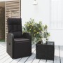 Gartenmöbel-Set 2-teilig aus synthetischem Rattan und schwarzem Stahl von , Gartensets - Ref: Foro24-3157661, Preis: 220,90 €...