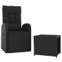 2-piece garden furniture set synthetic rattan and black steel by , Garden sets - Ref: Foro24-3157661, Price: 222,12 €, Discou...