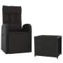 2-piece garden furniture set synthetic rattan and black steel by , Garden sets - Ref: Foro24-3157661, Price: 211,97 €, Discou...
