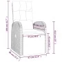 2-piece garden furniture set synthetic rattan and black steel by , Garden sets - Ref: Foro24-3157661, Price: 211,97 €, Discou...