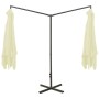 Sombrilla doble con poste de acero color arena 600x300 cm de , Sombrillas - Ref: Foro24-312555, Precio: 174,22 €, Descuento: %