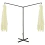 Sombrilla doble con poste de acero color arena 600x300 cm de , Sombrillas - Ref: Foro24-312555, Precio: 160,22 €, Descuento: %