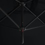 Double umbrella with black steel pole 600x300 cm by , Umbrellas - Ref: Foro24-312560, Price: 159,53 €, Discount: %