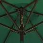 Umbrella with LED lights green aluminum 200x211 cm by , Umbrellas - Ref: Foro24-313558, Price: 84,89 €, Discount: %