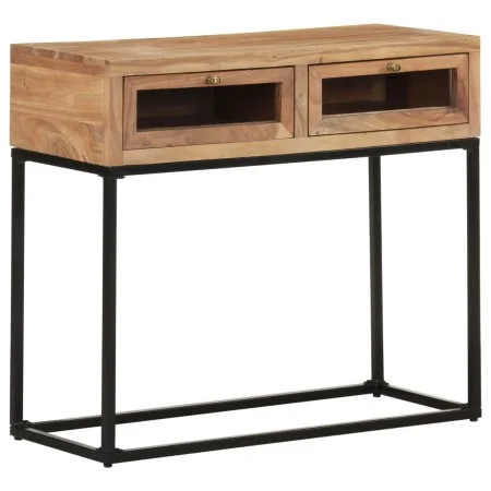 Konsolentisch aus massivem Akazienholz, 90 x 35 x 76 cm von , Seitentische - Ref: Foro24-323505, Preis: 114,05 €, Rabatt: %
