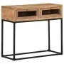 Solid acacia wood console table 90x35x76 cm by , Side tables - Ref: Foro24-323505, Price: 113,99 €, Discount: %