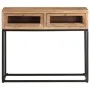 Konsolentisch aus massivem Akazienholz, 90 x 35 x 76 cm von , Seitentische - Ref: Foro24-323505, Preis: 114,05 €, Rabatt: %