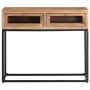 Solid acacia wood console table 90x35x76 cm by , Side tables - Ref: Foro24-323505, Price: 115,07 €, Discount: %