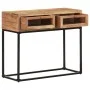 Solid acacia wood console table 90x35x76 cm by , Side tables - Ref: Foro24-323505, Price: 113,99 €, Discount: %