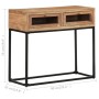 Solid acacia wood console table 90x35x76 cm by , Side tables - Ref: Foro24-323505, Price: 115,07 €, Discount: %
